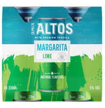 Altos Margarita Lime Cocktail 330mL  (4 Pack)